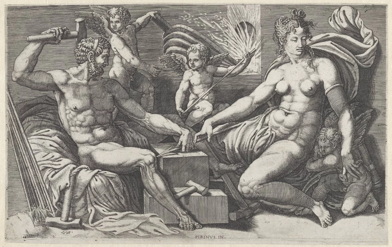Perin del Vaga - 248, Venere e Vulcano nella fucina di Vulcano, Rijksmuseum, Amsterdam
